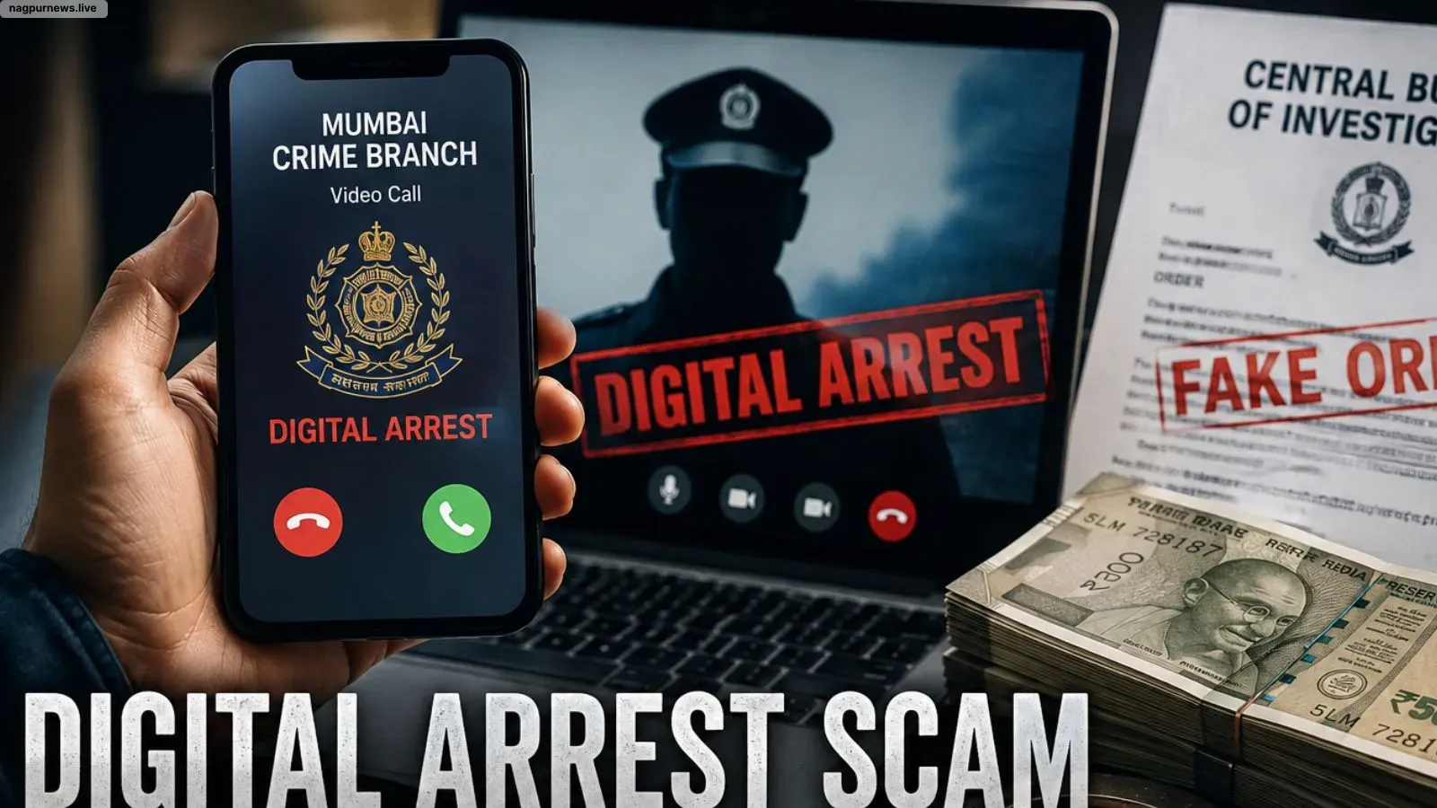 72-Year-Old Man Loses ₹27.97 Lakh in Fake ATS Digital Arrest Scam in Nagpur