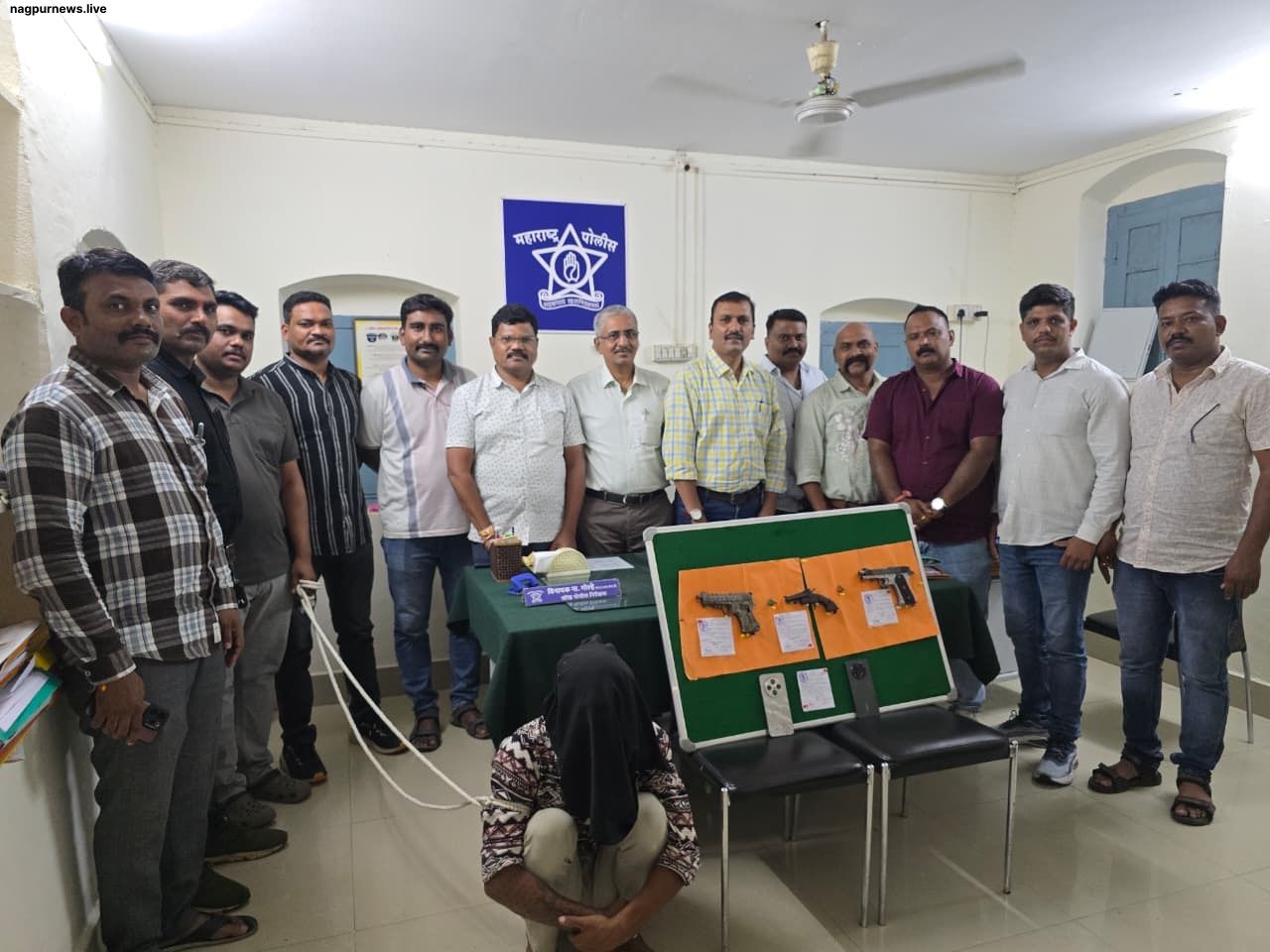 Nagpur Crime Branch Arrests Notorious Criminal With Three Pistols, Two Live Cartridges; Bhandewadi Firing Probe Leads to Breakthrough